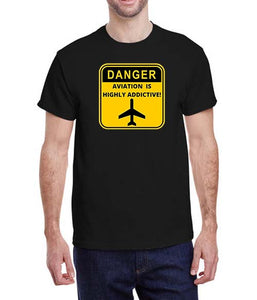 Danger Aviation Is Highly Addictive - Softstyle T-Shirt