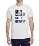 Eat Sleep Fly Repeat T-Shirt