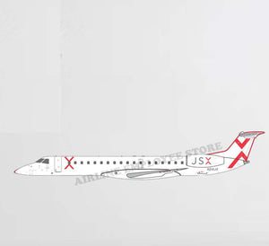 JSX Embraer Livery Plane Decal Stickers