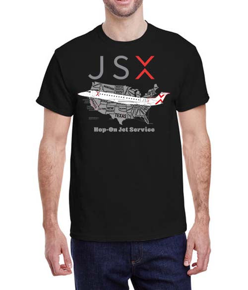 JSX Hop-On Jet Service T-shirt