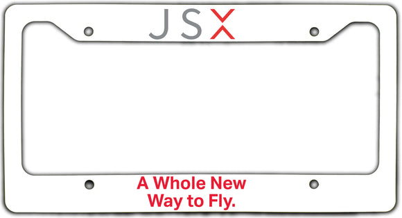 A Whole New Way to Fly license plate frame