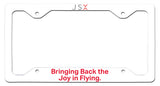 Bringing Back the Joy in Flying license plate frame