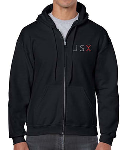 JSX Logo Zip Hooded Sweatshirt