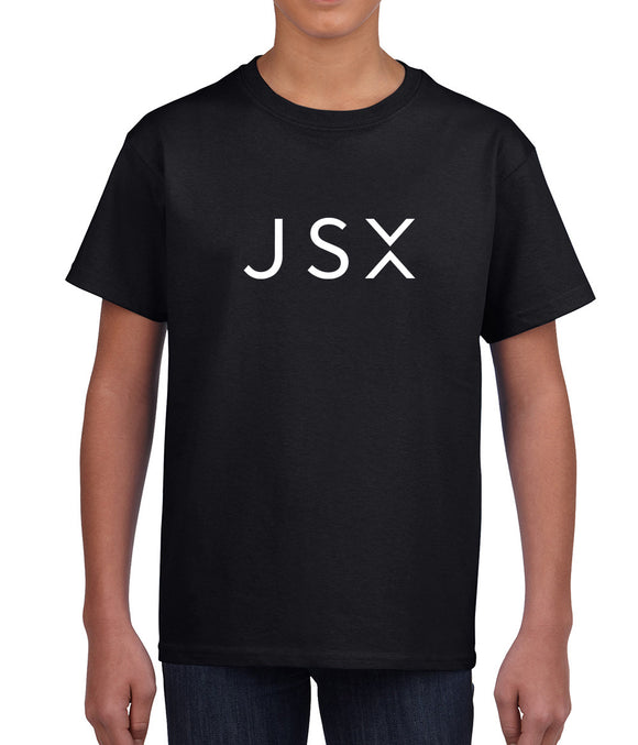 JSX Full Chest Logo in white  Kids T-shirt