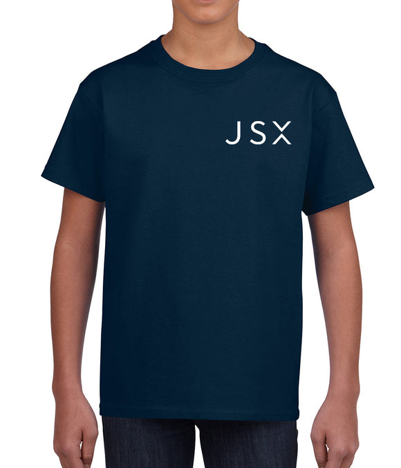JSX Left Chest Logo in white  Kids T-shirt