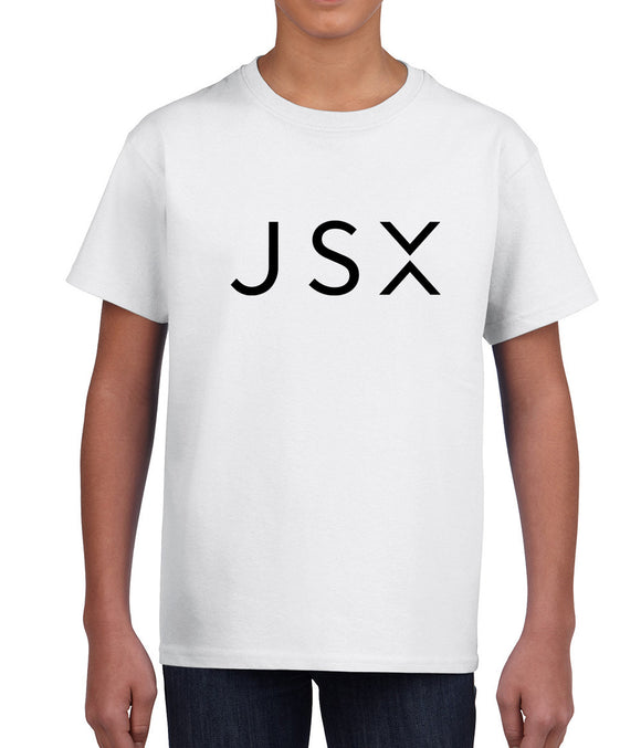 JSX Full Chest Logo in black Kids T-shirt