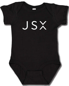 JSX Full Chest Logo Onesie with white lettering