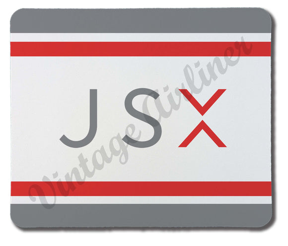 JSX color logo with stripes mousepad