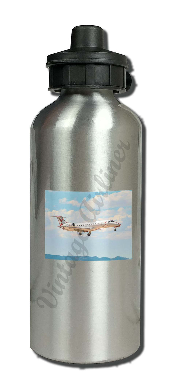 JSX plane in clouds water bottle