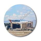 JSX plane landing in Las Vegas magnet