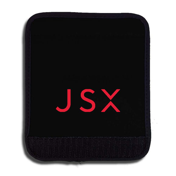JSX red logo on black handle wrap