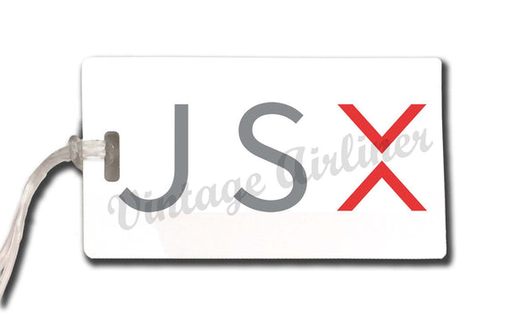 JSX logo in color bag tag