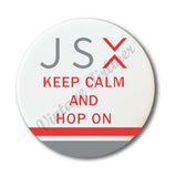Keep Calm and Hop On magnet
