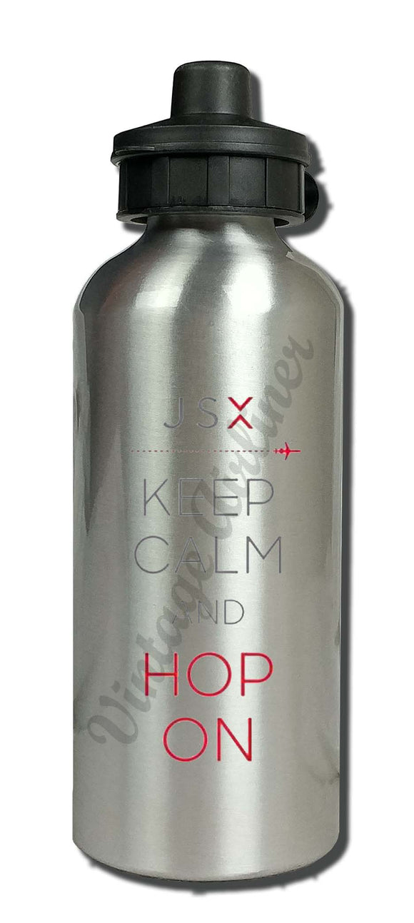 Keep Calm And Hop On water bottle