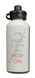 Keep Calm And Hop On water bottle