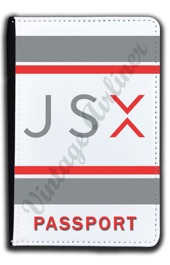 Passport holder with JSX color logo
