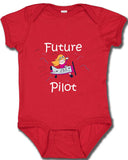 Future JSX Pilot Onesie with pink lettering