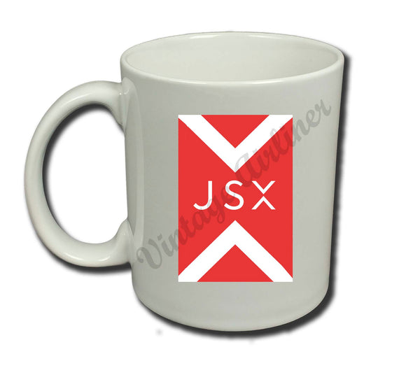 JSX Red X coffee mug