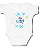 Future JSX Pilot Onesie with blue lettering